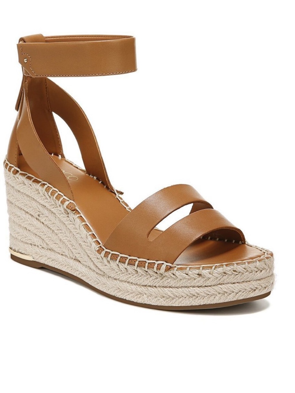 Franco Sarto Callia Leather Wedge Sandal Size 6.5